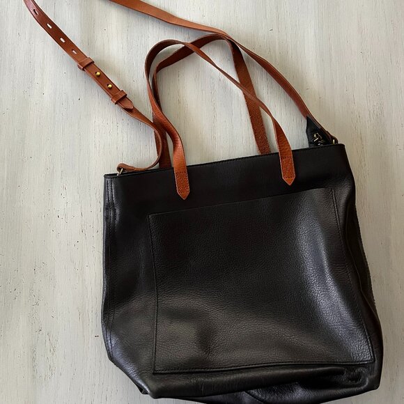 Madewell Zip Top Medium Transport Tote - Picture 1 of 5